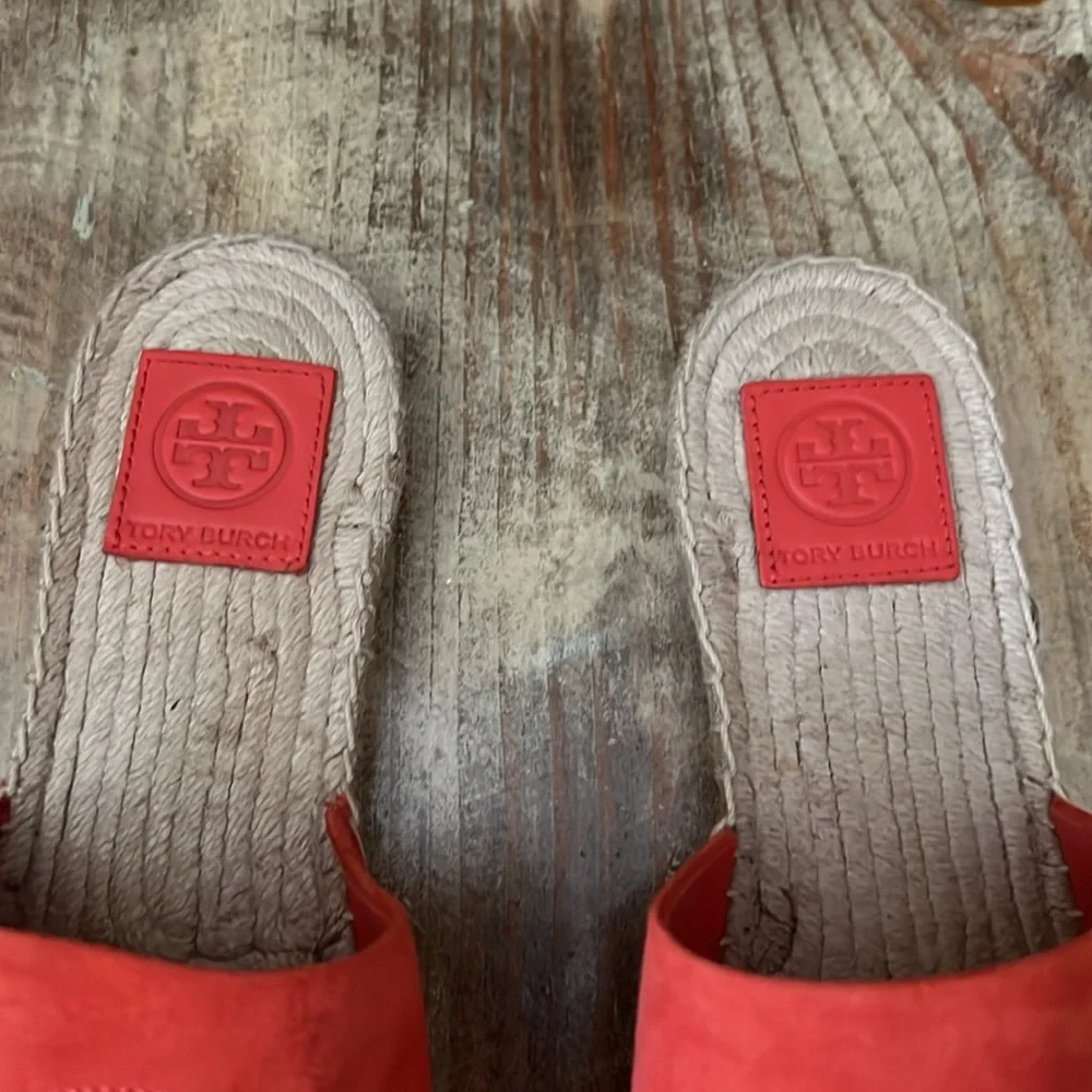 Tory Burch suede espadrille size 9 - Picture 2 of 4